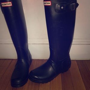 Hunter Original Tall Rain Boots Navy US8/EU39